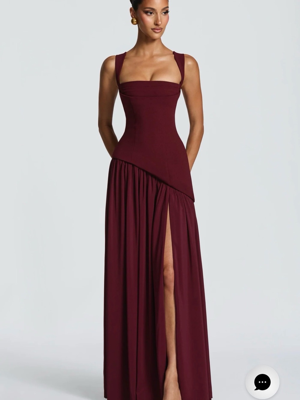 Babyboo Tellulah Maxi Dress - Cherry Lacquer